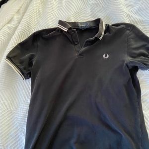 Fred Perry Medium Polo-Black and White
